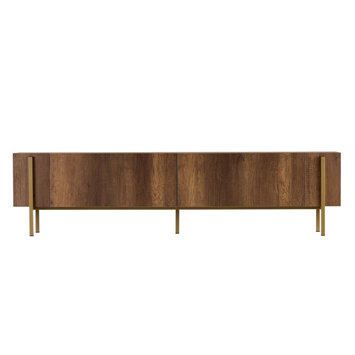 Nordure Nexus Mueble para TV Nogal Barok Dorado